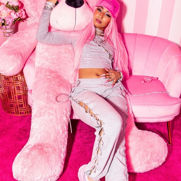 Rockstar original 2 piece sparkling embellished lace up - Picture 1 of 3